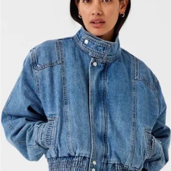 Seventy + Mochi Jackets & Blazers - Classic Blue Women's Jean Jacket